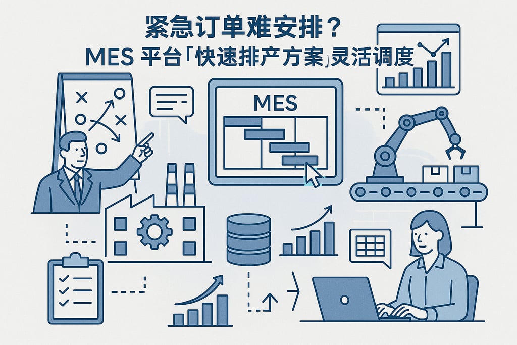 紧急订单难安排？MES 平台「快速排产方案」灵活调度